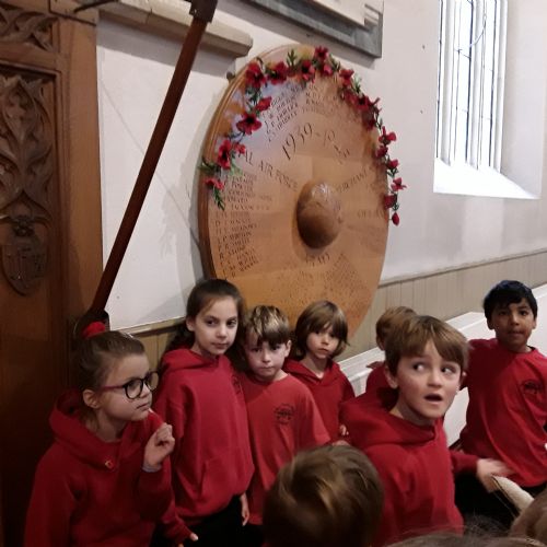 Year 2 visit the War Memorial